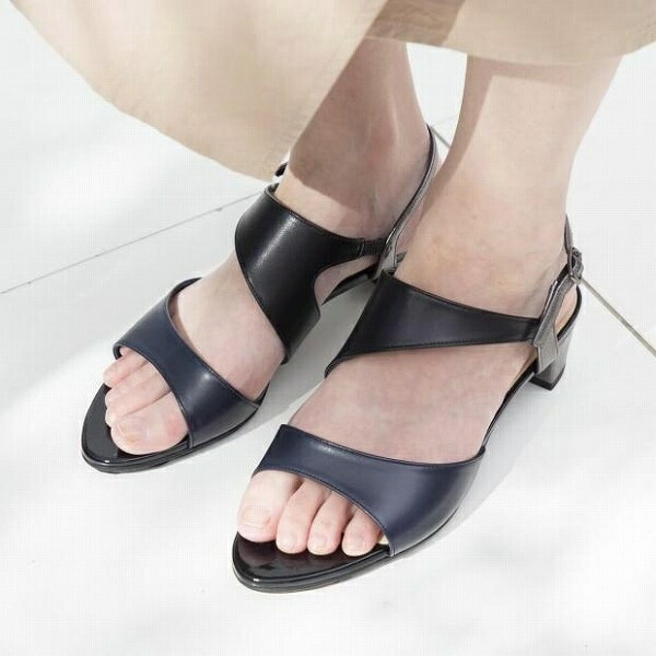 再入荷 その他 Elegance卑弥呼ひみこヒミコhimikoエレ Rouge 靴 さっと履けてスッキリ見え Sale Rouge 丸井 マルイ 店 アシンメトリーストラップサンダル 273258 オン サンダル ルージュ On