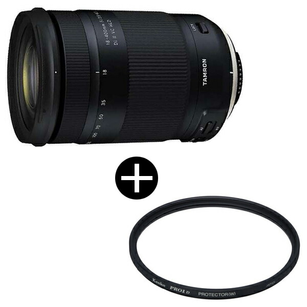 お買い得モデル即出荷】 TAMRON F/3.5-6.3 エアコン タムロン Di II 【送料無料】 テレビ 18-400mm VC  a−price店 HLD (Model B028N) + プロテクターセット [高倍率ズームレンズ ニコンFマウント APS-Cサイズ用]：A-PRICE店  レンズを保護する常用フィルター付きのセット ...