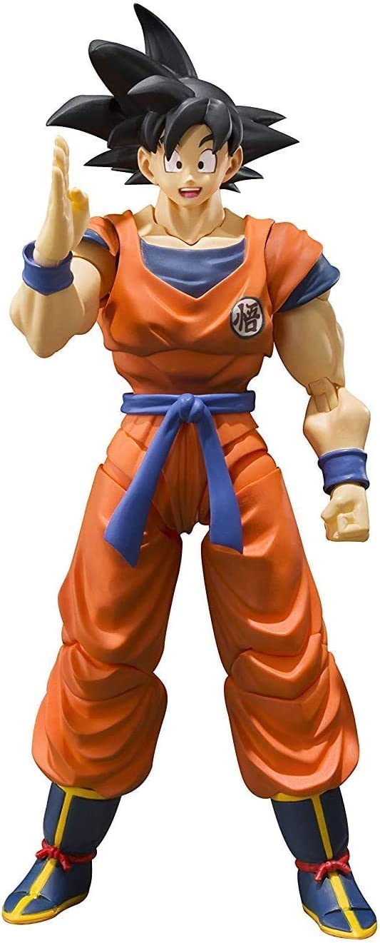 楽天市場新品 S H Figuarts ドラゴンボール 孫悟空 地球育ちのサイヤ人 約140mm ABS PVC製 塗装済み可動