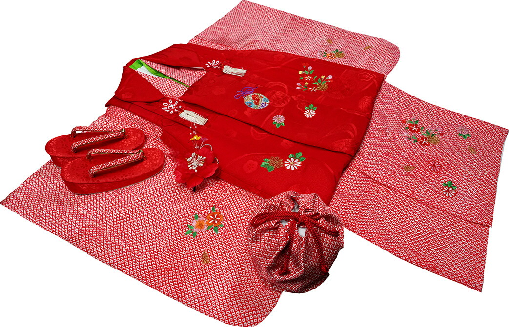 七五三 着物 被布セット 3歳 被布セット 送料無料 七五三 正絹 七五三着物 女の子 753 和服 女の子 女児着物 正絹 着物 新品73j3 あこがれゆめ お値打ち販売中 寸法調整サービス中