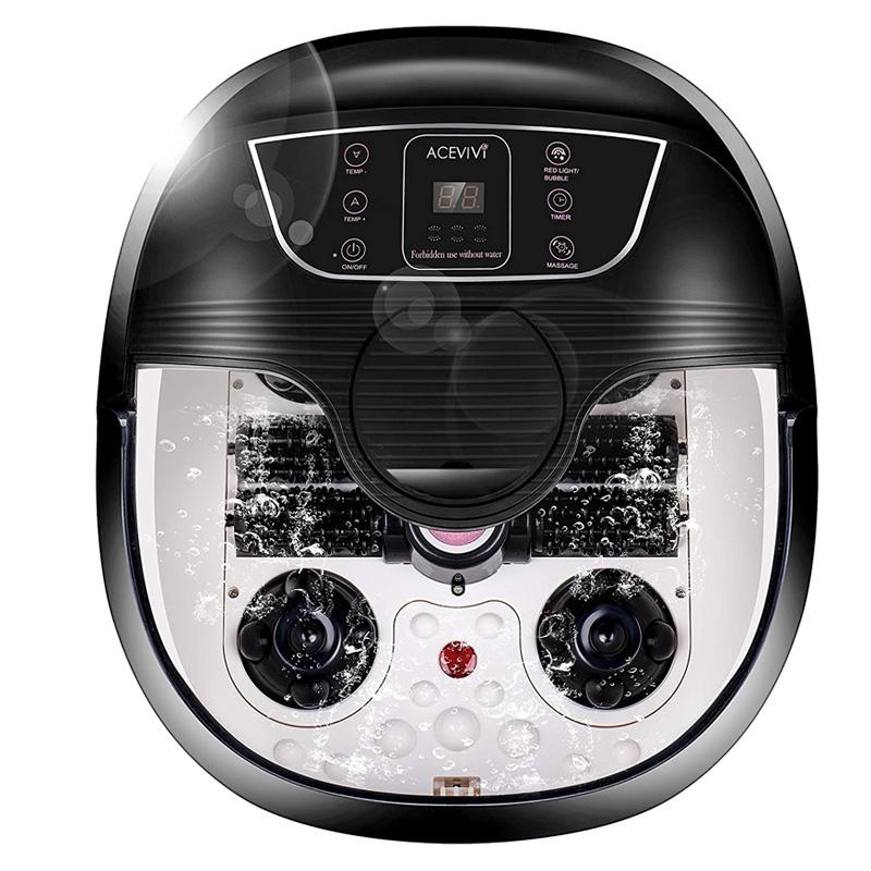 フットバス 温度調節 マッサージ マッサージ機器 電動ローラー バブル フットスパ Acevivi フットバス Foot Spa Spa Bath Massager With Heat And Massage And Bubble Jets 家電 アルファエスパス米国店 送料無料 時間指定不可 驚きの値段