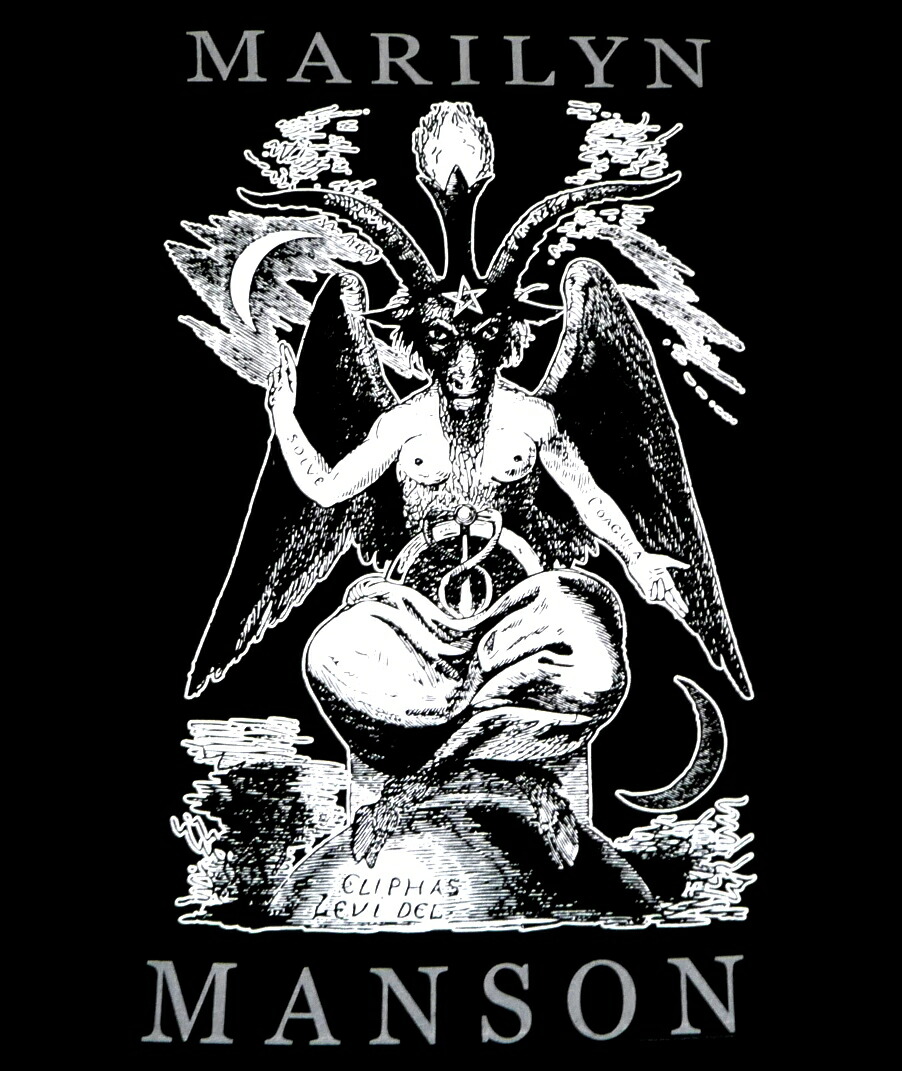 楽天市場MARILYN MANSON マリリンマンソンBAPHOMETオフィシャル バンドTシャツ 2枚までメール便対応可あす楽