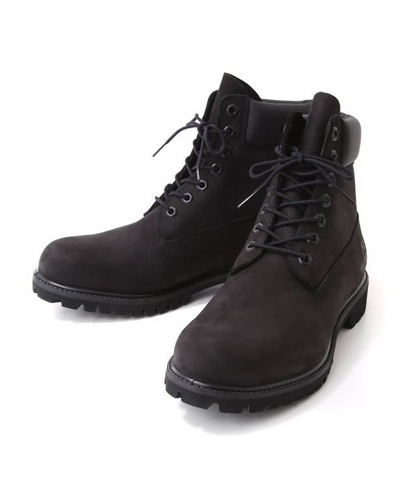 6 inch premium boot(black nubuck): 6英寸高级长筒靴鞋黑色反毛皮鞋
