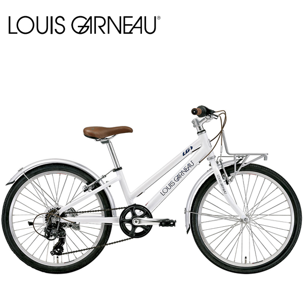 LOUIS キッズ GARNEAU GARNEAU ルイガノ J22 PLUS LG 子供 White 22インチ キッズ 子供 自転車：アトミックサイクル
