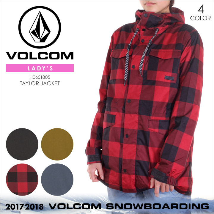 旧モデルsale 44 Off 辻堂 Volcom スノーウェア レディース サンダル Taylor Jacket H0651805 ブラック ビーチサンダル モスグリーン レッド ネイビー Xs S M L Xl Evi 3direct ボルコム スノーボード ウェア Zip Tech フード シンプル ロゴ 防水 17 18 新作