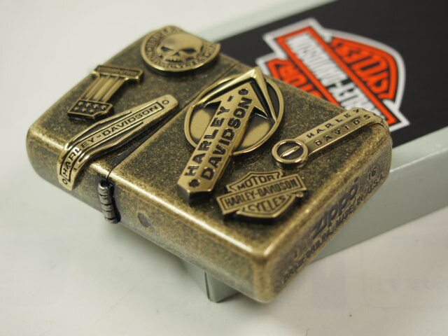 jipporaita new zippo哈雷制造金属/harley davidson/hdp-64黄铜