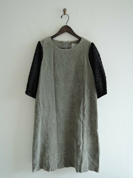 ハウピア Haupia コットン混ベロア切替ワンピース ワンピース 38 中古 ハウピア 80g91 Haupia 高価買取中 ブランド古着買取 Drop