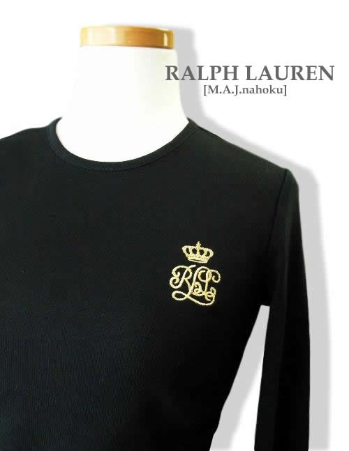 3506-8新货★拉尔夫劳伦ralph lauren★胸标识朗t2906★黑★womens