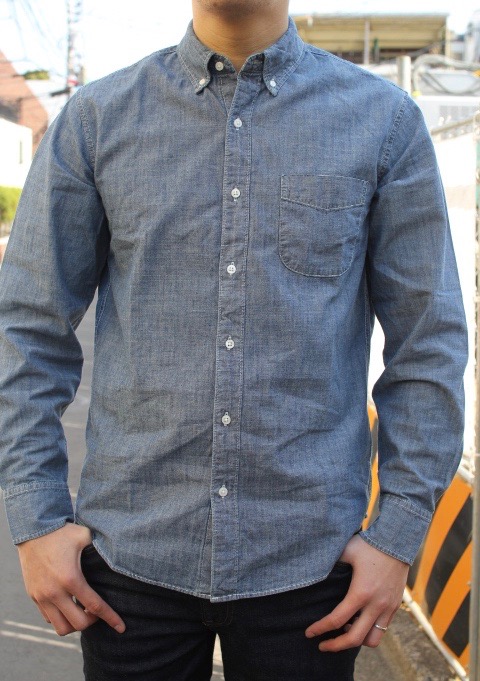 楽天市場J CREW J クルー ONE POCKET CHAMBRAY SHIRTS IN DARK WASH スリムフィット