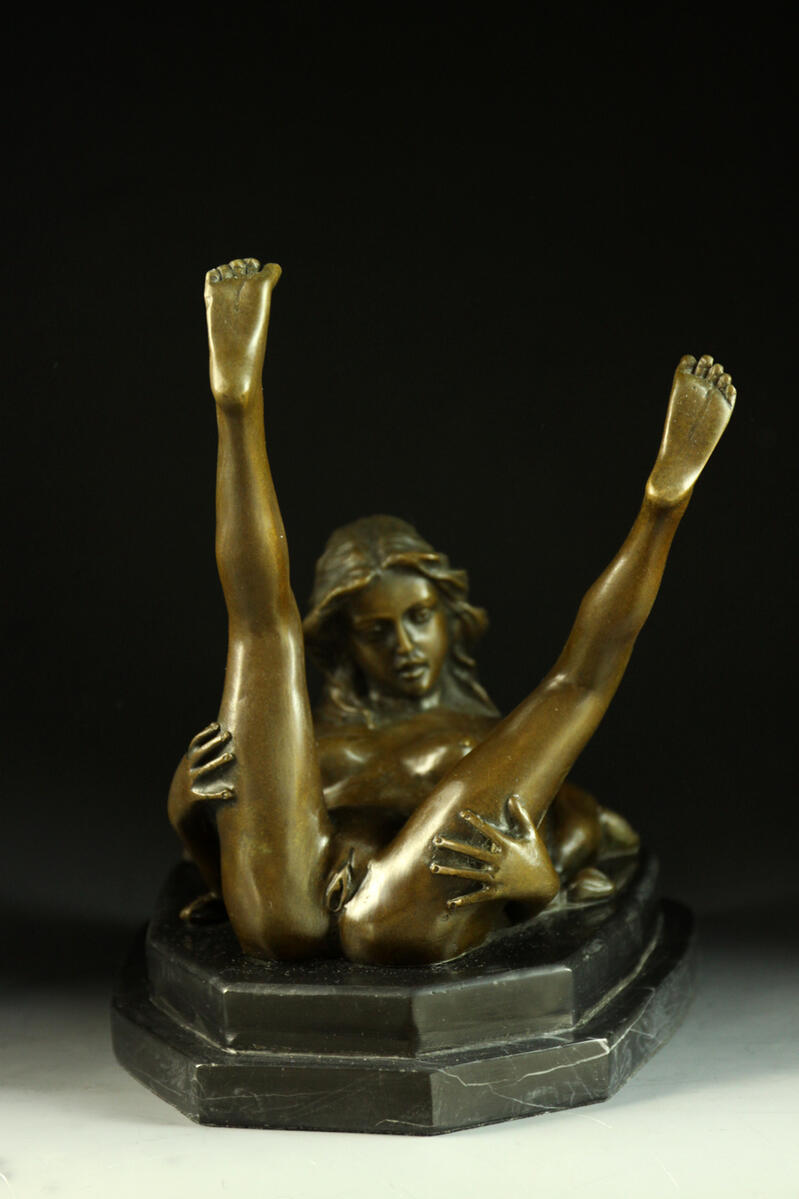oliviono杰作铜像室内装饰雕刻艺术品花样滑冰