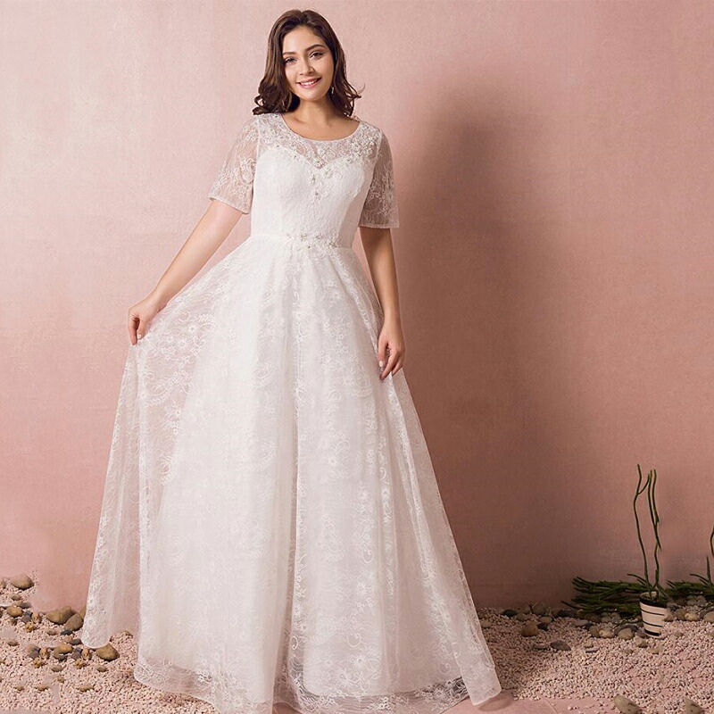 Dress 大きいサイズ 大きいサイズ ウェディングドレス ２xl ７xlサイズ Wedding 1000円offクポーン発行中 Wedding ビタースウィート店 全６サイズと豊富 袖付きの大きいサイズドレス どんな会場でも着用できる王道デザイン オーダーメイド可能になりまし