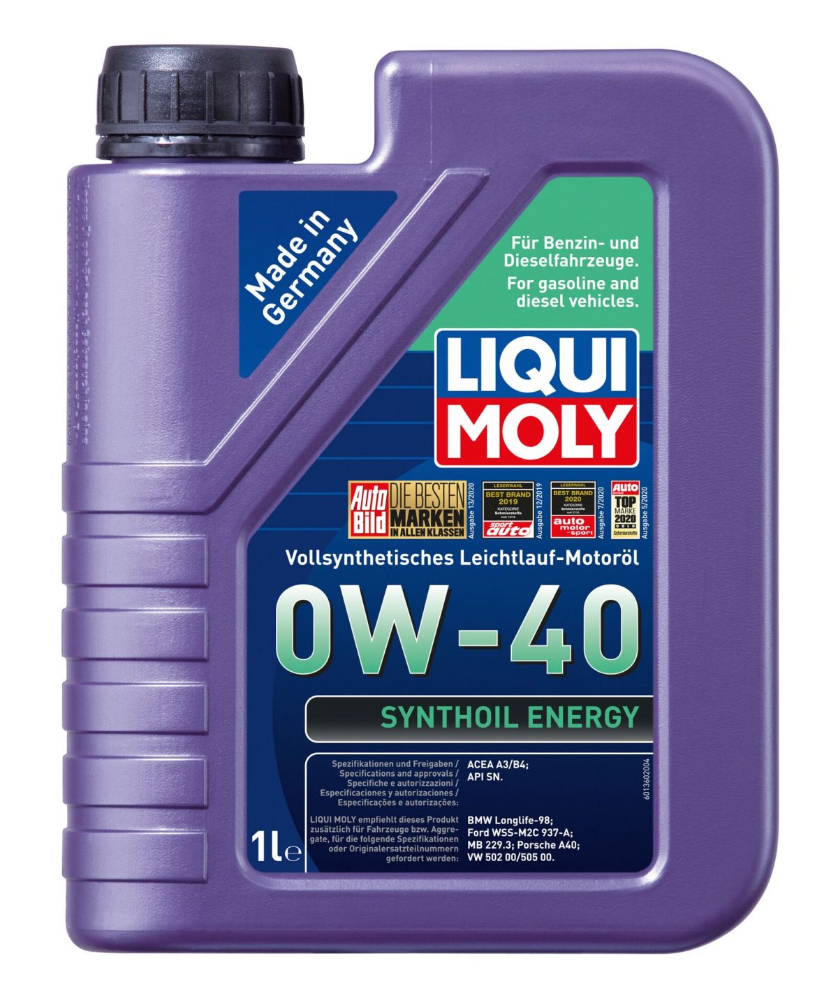 楽天市場LIQUI MOLY エンジンオイル シンゾイル エナジー 0W40 5L 20910Blue Dragon