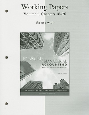 Working Papers Volume Chapters For Use With Financial