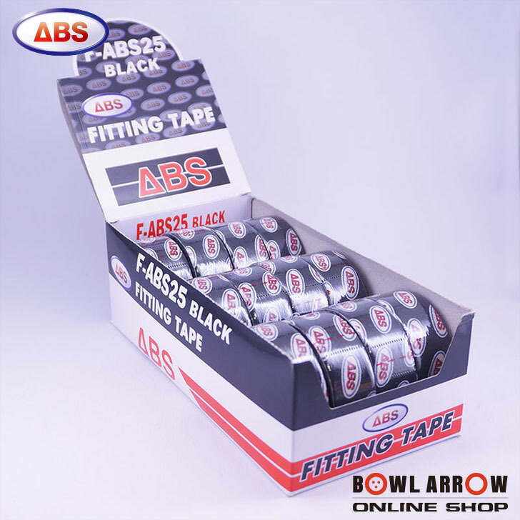 Abs ブランドテープ F Abs 25mm グッズ 12個セット まとめ買いボウリング用品 グッズ その他 保護ボーリング テーピング テーピング テープ ボウリングシューズ Bowlarrow店absロゴ入りテープ