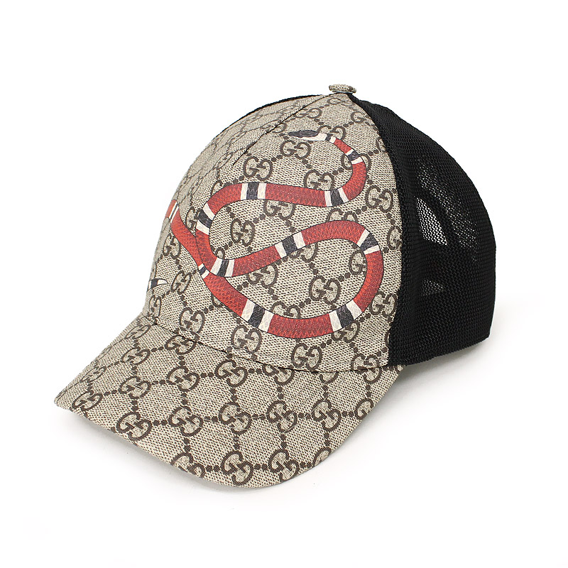 49%割引有名な高級ブランド GUCCI スネークGG柄 ベースボールキャップ 税込 GUCCIヘビ柄帽子 キャップ