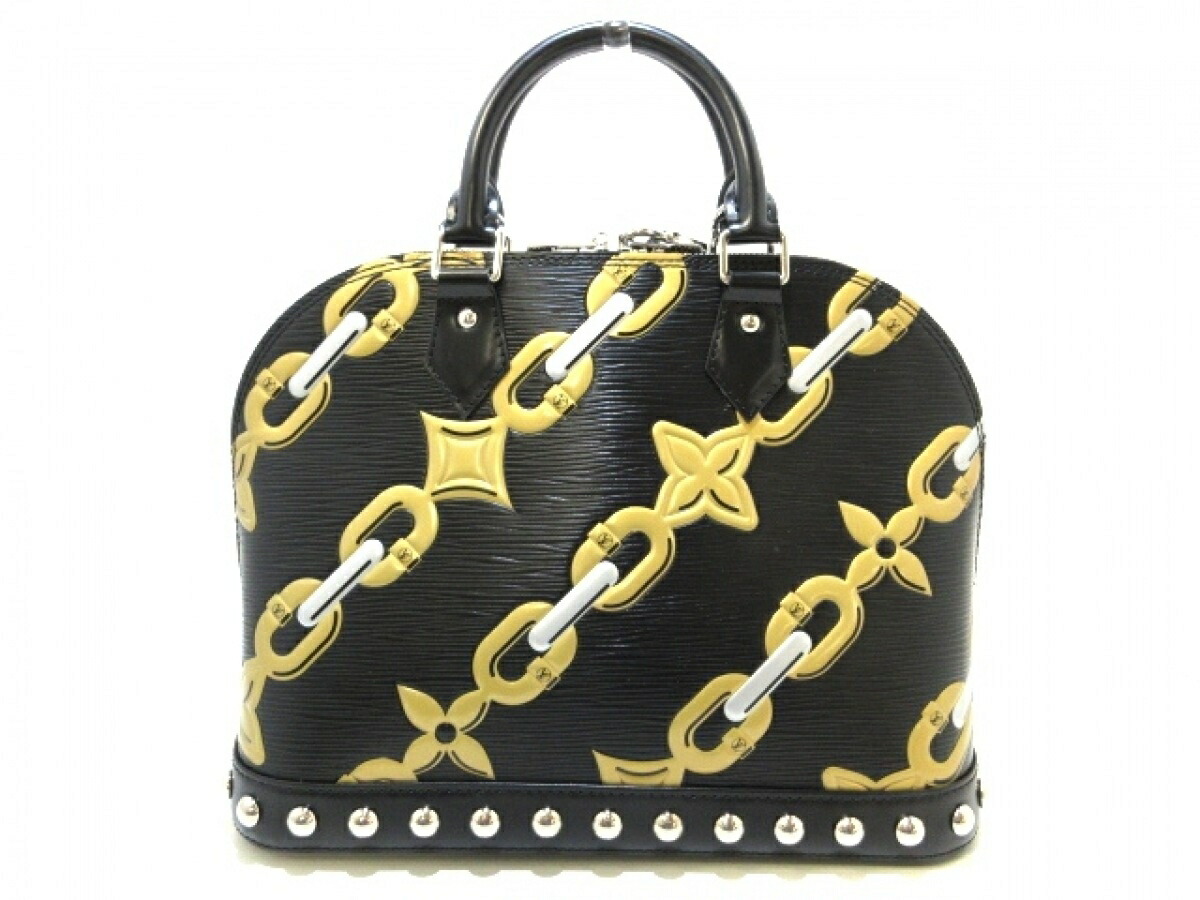 Louis エルメス Vuitton ルイヴィトン ハンドバッグ エピ美品 フルラ アルマpm M424 ノワール エピ レザー Chanel 0613 中古 Dfs ブランディア 店ルイヴィトン Louis Vuitton