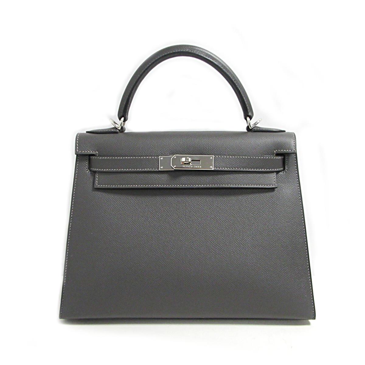 auth hermes 爱马仕 kelly 28 女包 凯莉28 手提包 单肩包 bag veau