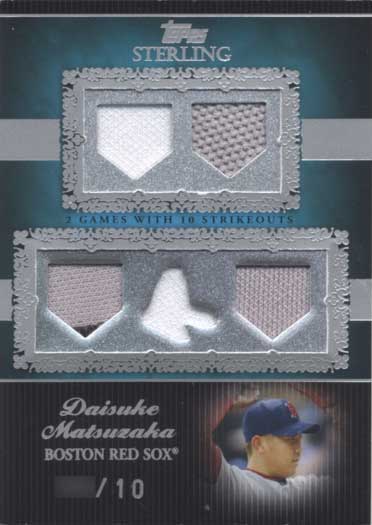 楽天市場松坂大輔 2007 Topps Sterling 5X Jersey Card 10 Daisuke Matsuzakaかーど