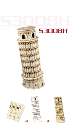 到意大利世界遗产比萨斜塔leaning tower of pisa小3d立体谜8枚室内