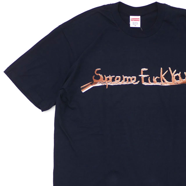 楽天市場通算5度目の月間優良ショップ受賞 シュプリーム SUPREME Fuck You Tee Tシャツ NAVY