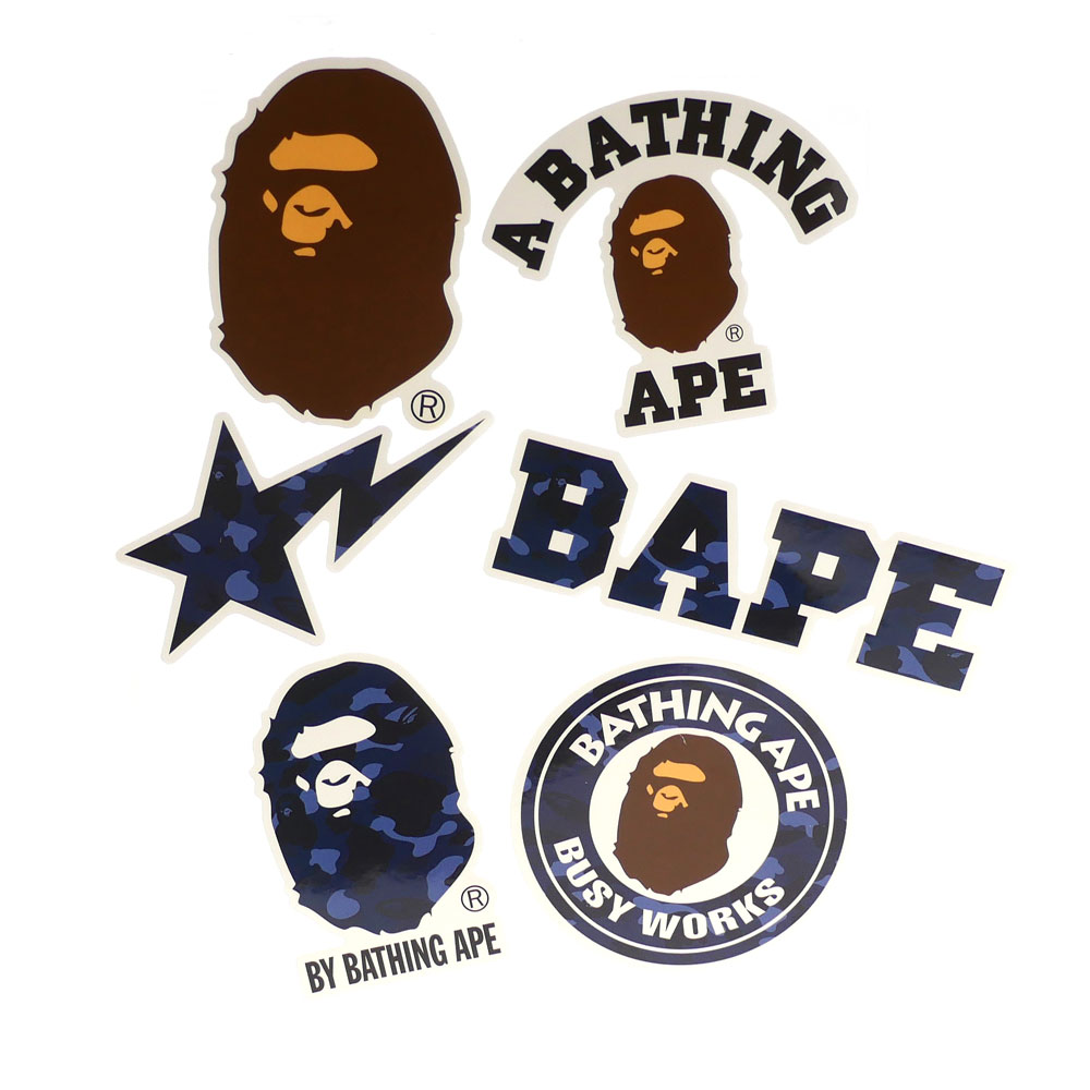 eipu a bathing ape color camo a bathing ape sticker set粘纸6张