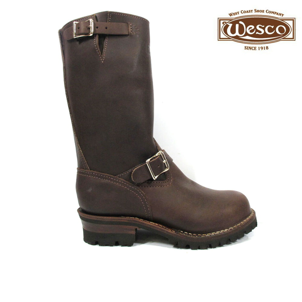 韦斯共wesco engineer bootboss 7700100 brown wesco技术员长筒靴