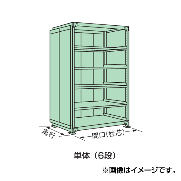 サカエ中軽量棚ＮＥ型（２００ｋｇ／段・単体・Ｈ１５００ｍｍ・５段