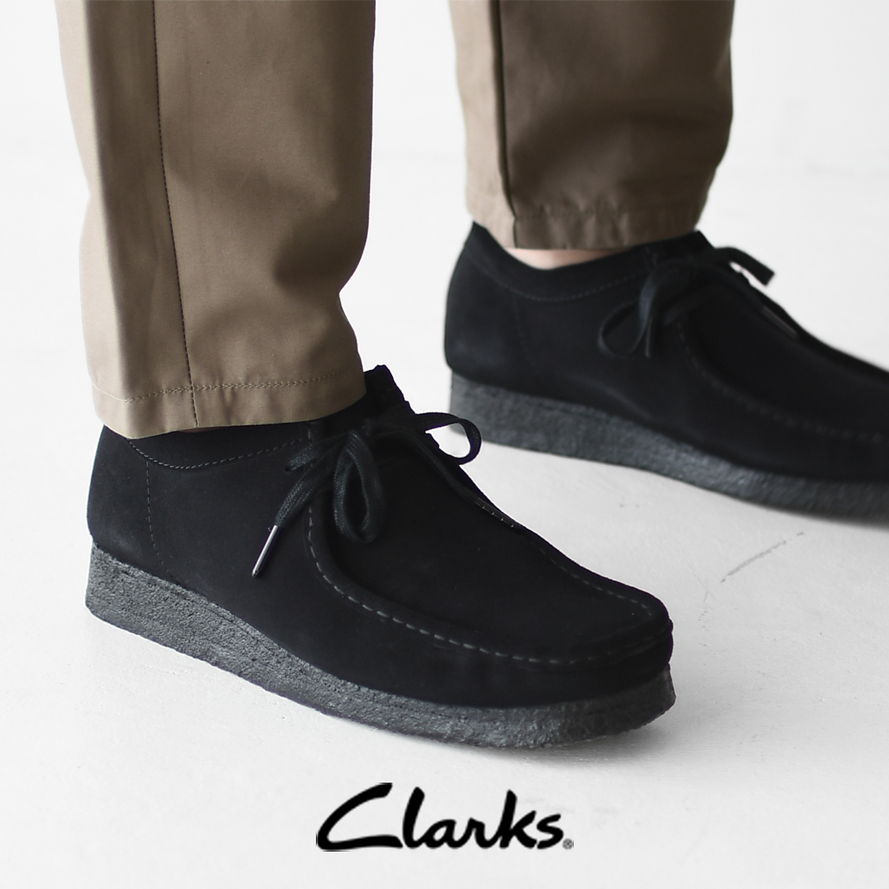 詰替え Clarks UK9.0 クラークスワラビーロー CLARKS WALLABEE-Lo