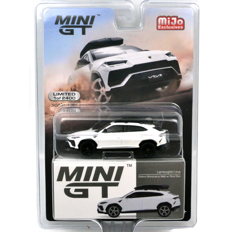 楽天市場MINI GT 1 64 MIJO EXCLUSIVE LAMBORGHINI URUS WITH ROOF BOX