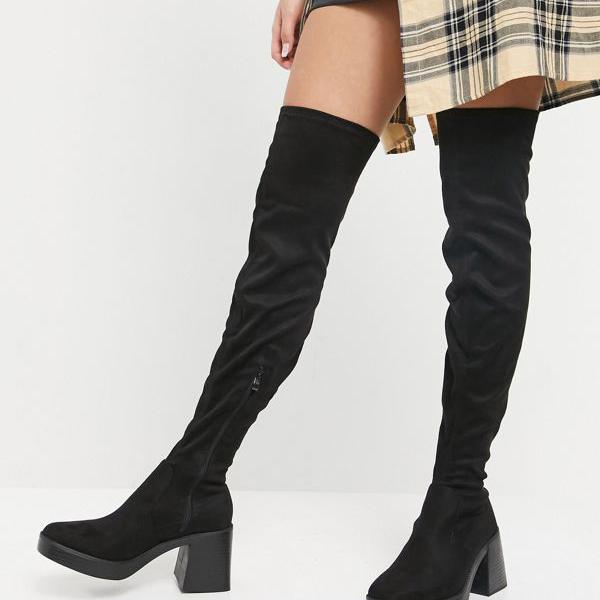 正規品販売 のレイド 靴 レディース レディース Raid 黒のニーブーツの上に分厚いraidジョイエン 小さいサイズから大きいサイズまで セレクトショップ インポートブランド 靴 女性 Closet京都のセレクトショップdivacloset レイド Diva その他