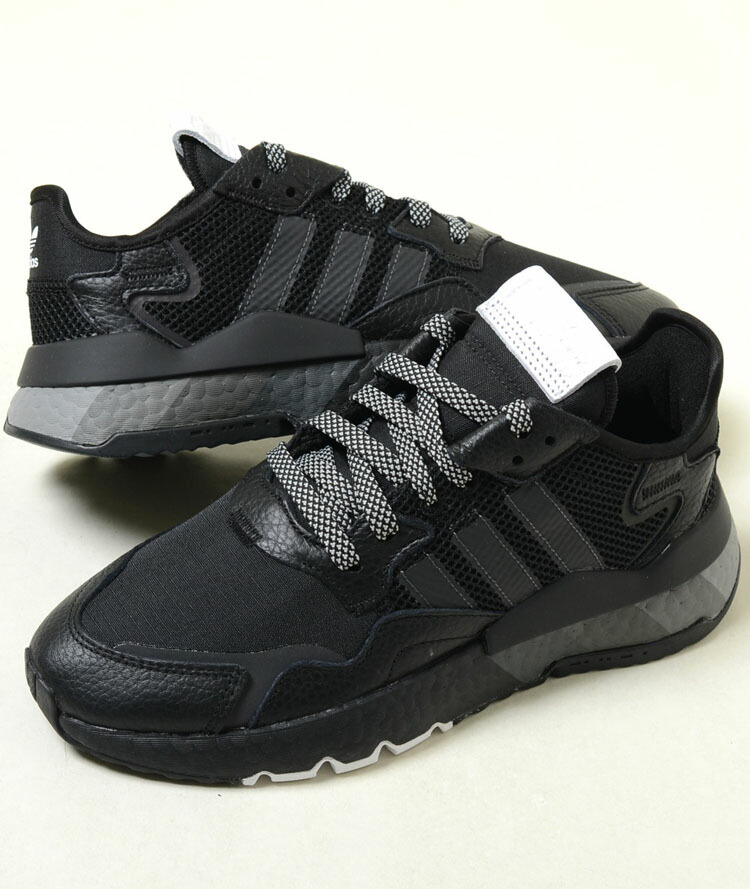 楽天市場adidas NITE JOGGER アディダス ナイトジョガー ブラック 黒 メンズ スニーカー h01717honeyハニー