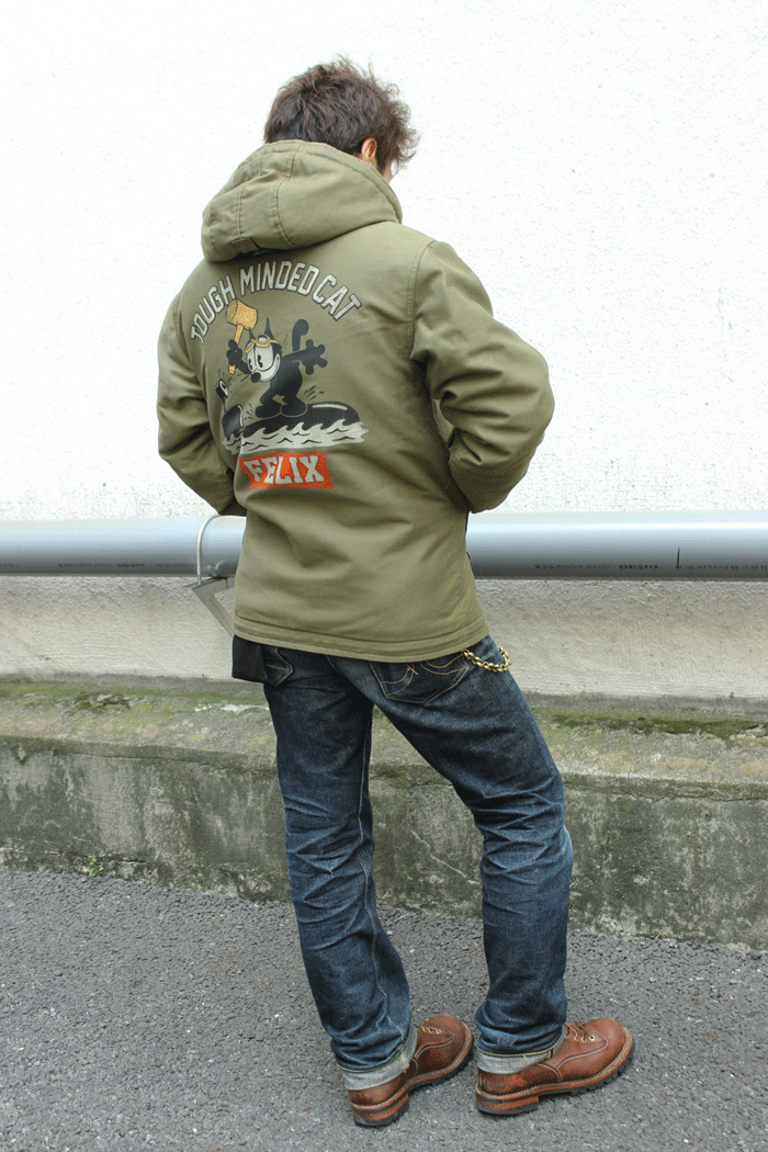 mccoy n-1谁死亡大衣[tmj1814]n-1 hooded coat felix the cat"tough