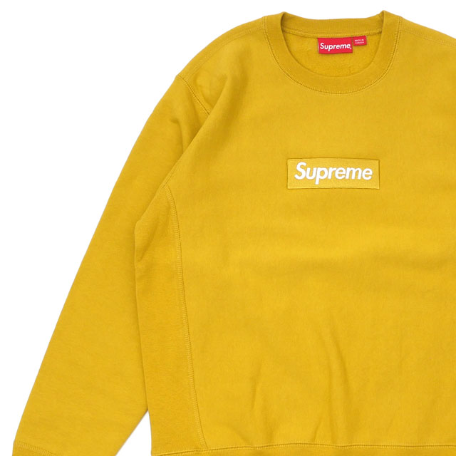 シュプリーム Supreme Jordan Box Logo Crewneck ボックスロゴ エッセンス Boxロゴ スウェット Nike Mustard マスタード メンズ ｅｓｓｅｎｓｅ シュプリーム Supreme 100 安心保証 当店取扱い商品は全て本物 正規商品