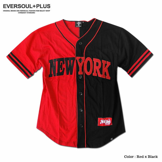棒球衬衫人t恤newyork纽约标识刺绣条纹舞蹈服装hipjop嘻哈街道衬衫