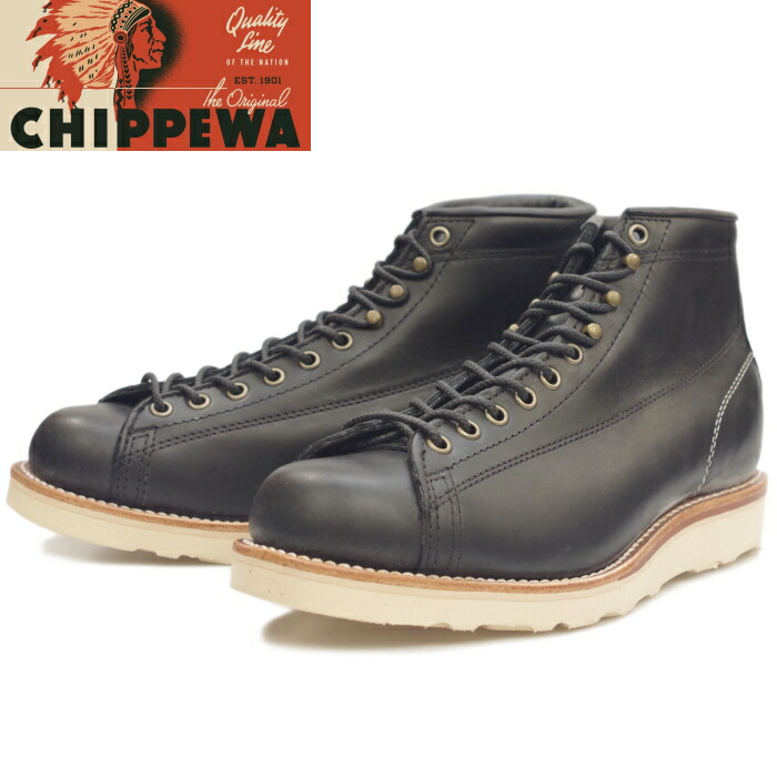 通販激安 の Sale 50 Off 紳士靴 Chippewa ブーツ モーブス 1901m34 チペワ Wing レッドウイング ブーツ メンズ靴 5 Inch 革靴 Bridgeman Black ワークブーツ ラインマンブーツ メンズ モンキーブーツ 本革 ブリッジマン ワークブーツ アメリカ製 正規品 保証