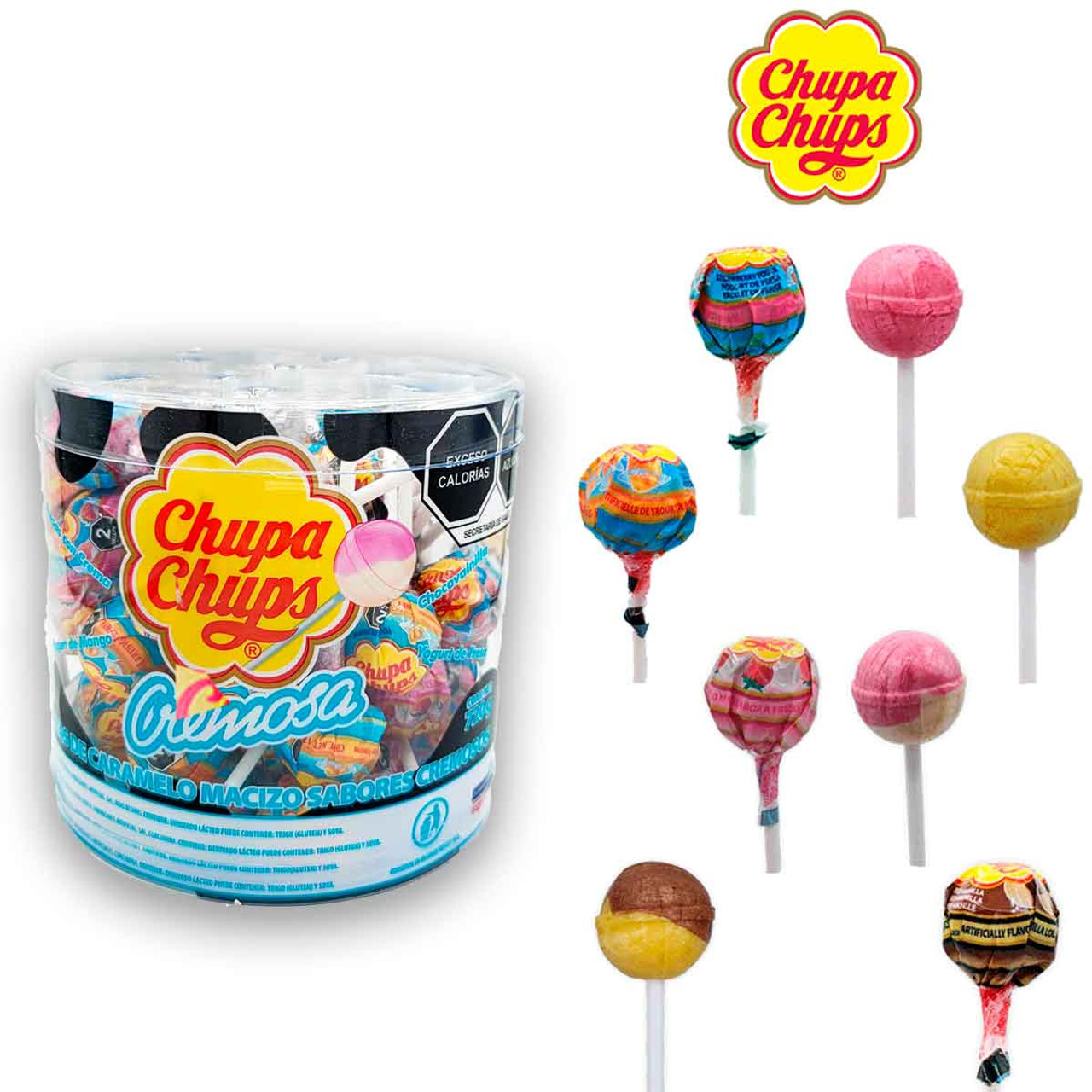 楽天市場チュッパチャプス キャンディ クレモサ アソート 60個入り Chupa Chups Cremosa Lollipops