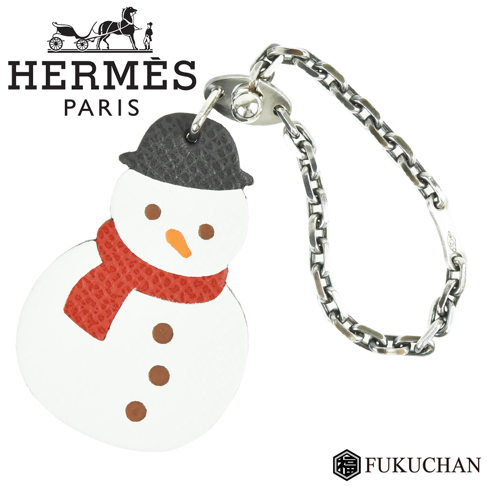 Hermes ダミエ エルメス スノーマン バッグチャーム キーホルダー レザー Sv925 モノグラム 74ef058 ブランドショップ Fukuchan 可愛い雪だるまモチーフお手持ちの鞄を華やかに 74ef058 Www Martinvanegasagency Com