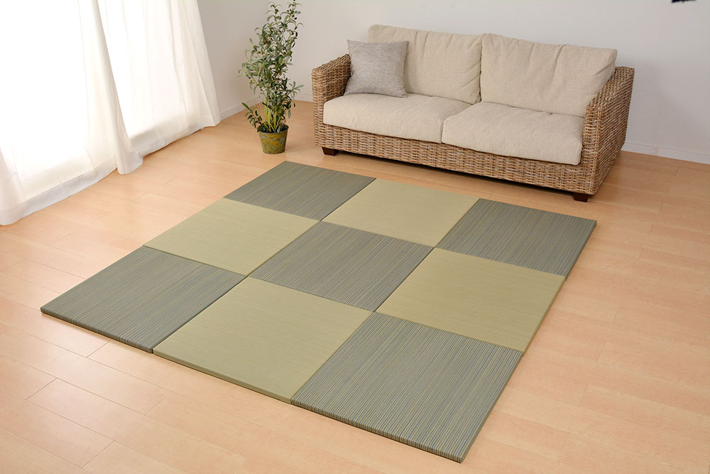 5cm小型尺寸蔺草隔音小型正方形防滑物带子的夏天事情地毯·碎布垫子