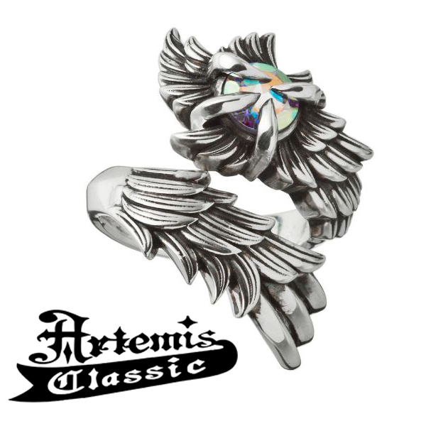 アルテミスクラシック Classic ウリエルミスティックリング リング Artemis Classic シルバー925 ピアス メンズ レディース フリー シルバー925 ウリエル ミスティッククォーツ クロー 指輪 天使 羽 翼 男性 女性 ブランド プレゼント 人気 彼氏 おしゃれ かっこいい