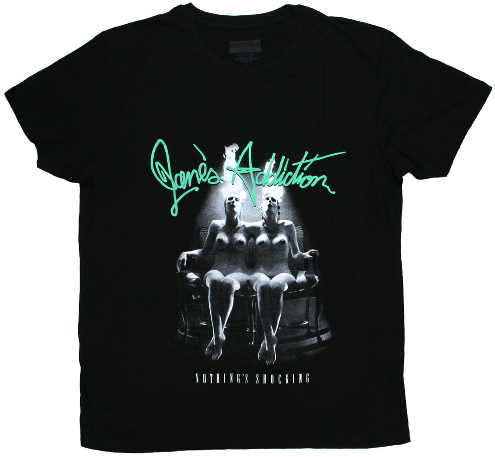 楽天市場Jane s Addiction Nothing s Shocking Tee 4 Black ジェーンズ