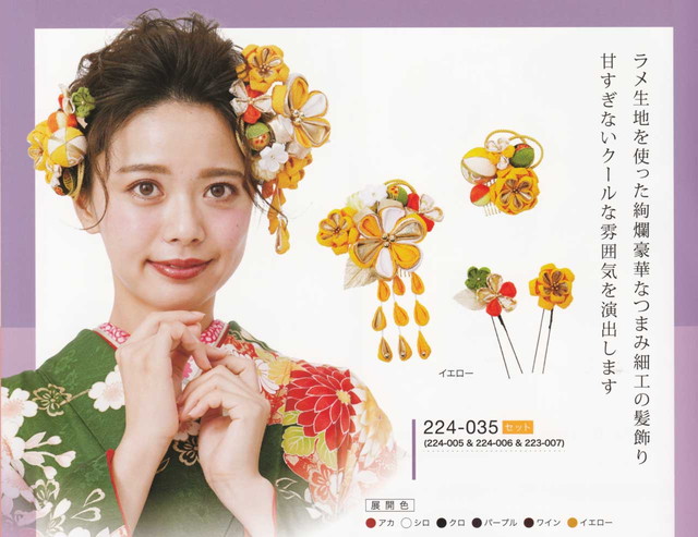 初売り 髪飾り ヘアアクセサリー 振袖 ブランド 振袖 成人式 卒業式 髪飾り 履物 に使える コーム 全6種類 No 224 035 きもの Fashion 大岡 店結婚式 成人式などの和装 振袖姿にぴったりの髪飾り 開店記念大セール