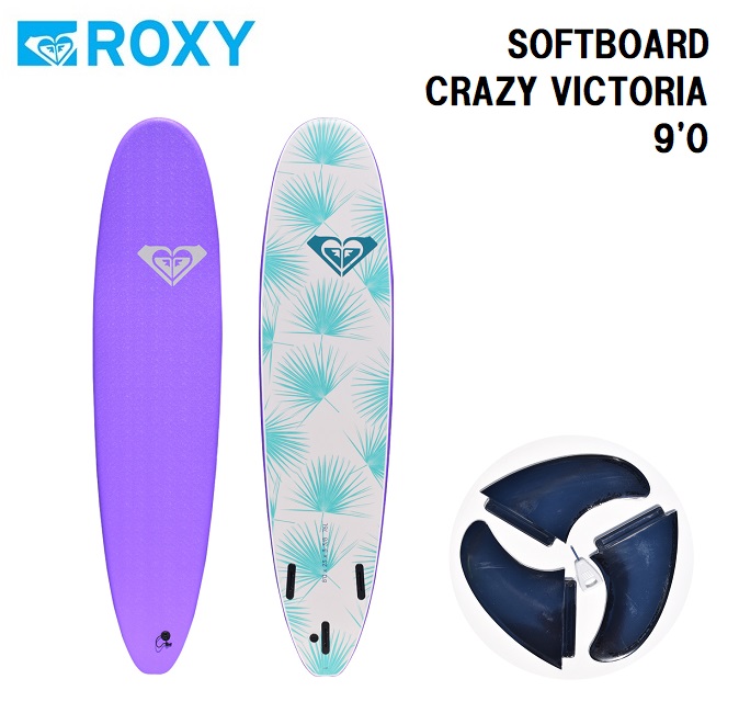 ソフトボード サーフボード Roxy Flux Crazy Victoria Viva 90 Surfboard スポンジボード サーフボード ロングボード サーフィン 店頭受取対応商品 Golgodaroxy Softboard 好評 の高級素材使用ブランドの