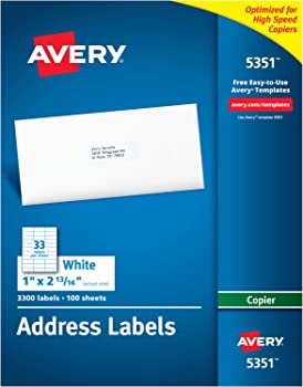 Self Adhesive Address Labels For Copiers X