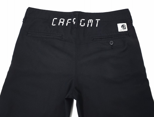 black黑色chino pants卡其色系短裤logo标识cafrgmt work in progress