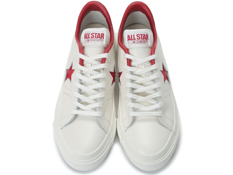 14: same day shipping ★ converse onestar j white / red