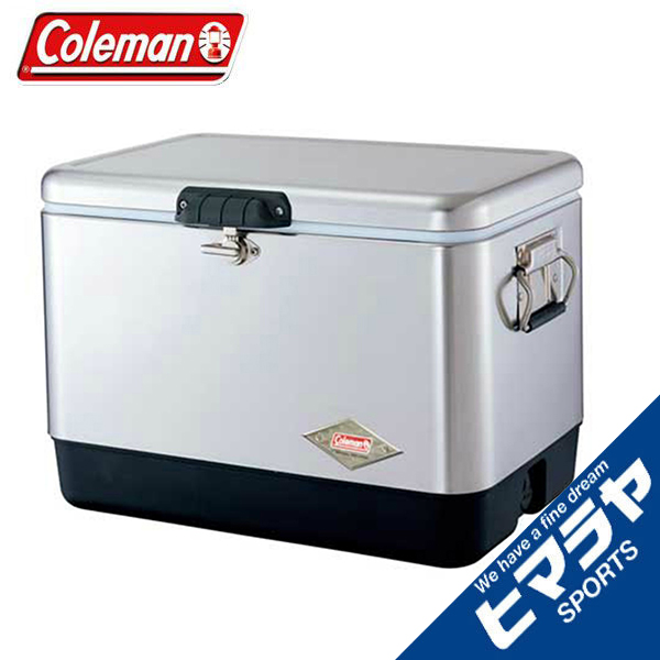 コールマン クーラーボックス 51l 54qt 54qt スチールベルト アディダス クーラーシルバー キャンプ Coleman ヒマラヤ店 購入後レビュー記入でクーポンプレゼント中 特売の激安セール高評価の