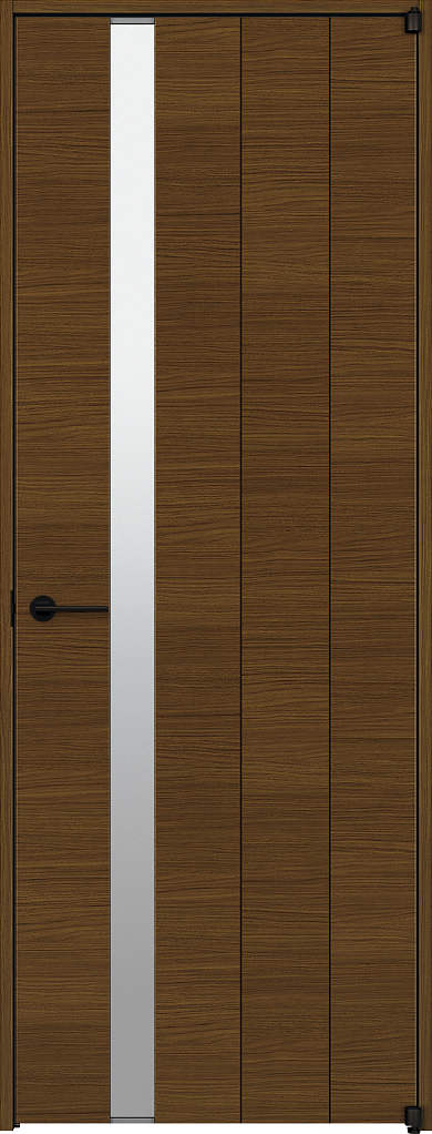 Ykkap室内ドア オンライン窓 目隠し ラフォレスタ スタイリッシュ 木目横 片開きドア Y61 室内ドア ノンケーシング枠 幅3mm 高33mm