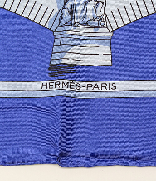 爱马仕他90 les ponts de paris围巾hermes