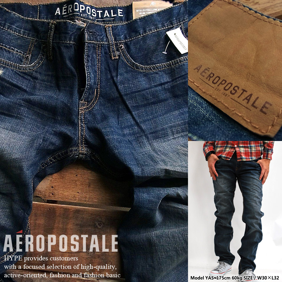 的粗斜纹布男性时装底长6411-0511-962媒介洗涤aeropostale■05140202