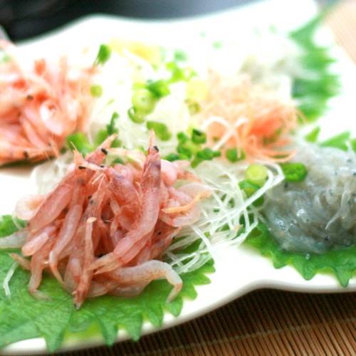 原料干虾仁,烤箱炸樱花虾 原始白饭鱼"白饭鱼"和烤箱油炸取样器集